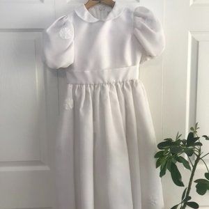 Girls Pretty White Formal Dress
